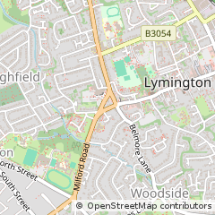 Map of Lymington, Hampshire