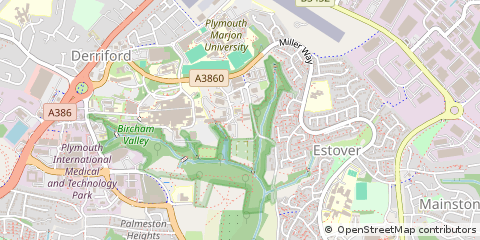 Map of Plymouth, Devon