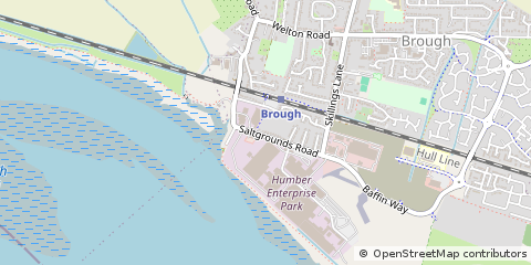 Map of Brough, East Yorkshire