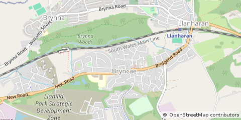Map of Pontyclun