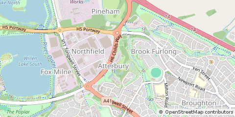 Map of Milton Keynes