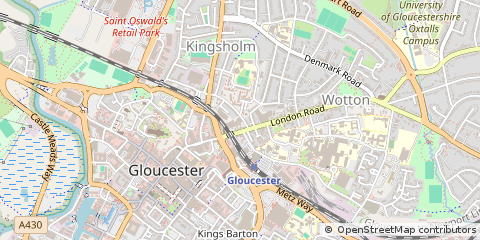 Map of Gloucester
