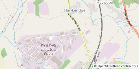 Map of Westbury, Wiltshire