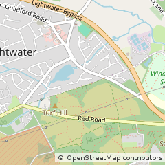 Map of Lightwater, Surrey