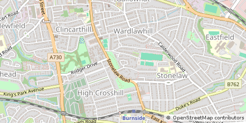Map of Rutherglen