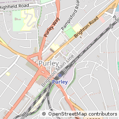 Map of Purley, Surrey
