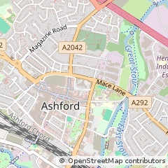 Map of Ashford, Kent
