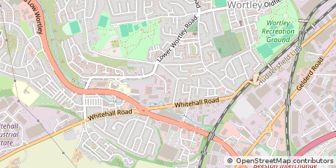 Map of Leeds, West Yorkshire