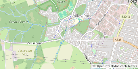 Map of Eastleigh, Hampshire