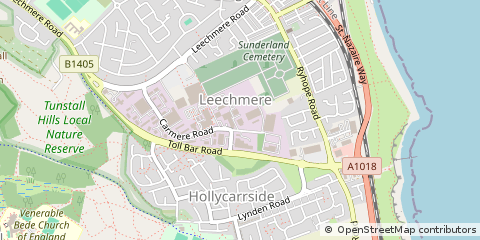 Map of Sunderland