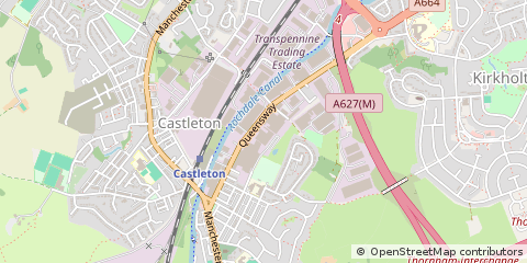 Map of Rochdale, Lancs