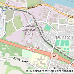 Map of Gateshead