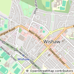 Map of Wishaw, Lanarkshire