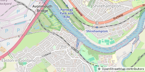 Map of Pill, Bristol