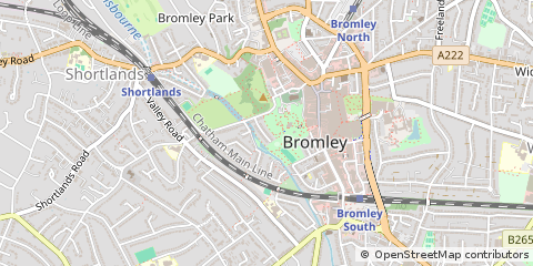 Map of Bromley, Kent