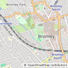 Map of Bromley, Kent