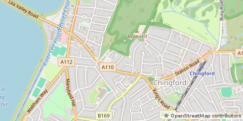 Map of Chingford, London