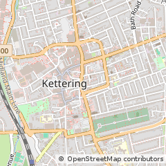Map of Kettering, Northamptonshire