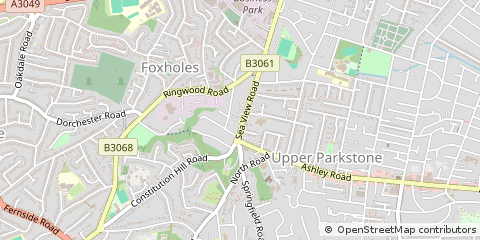 Map of Poole, Dorset
