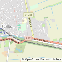 Map of Saxilby, Lincolnshire