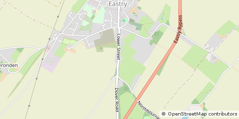 Map of Sandwich, Kent