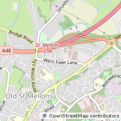 Map of Wern Fawr Lane ST Mellons, Cardiff