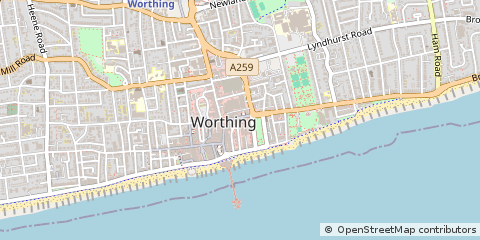 Map of West Sussex