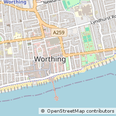 Map of West Sussex