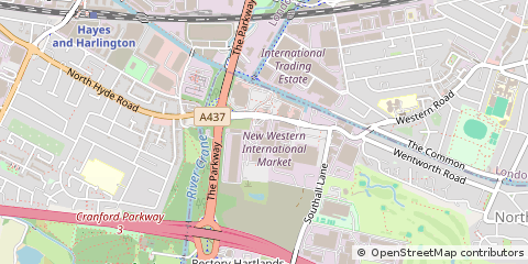 Map of Southall, Middlesex