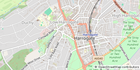 Map of Harrogate, North Yorkshire