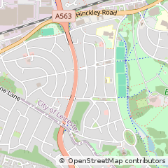 Map of Leicester, Leicestershire