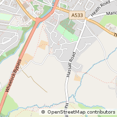 Map of Sandbach, Cheshire