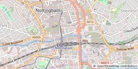 Map of Nottingham