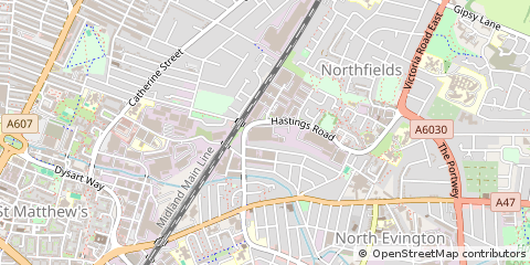 Map of Leicester