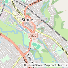 Map of Stone, Staffordshire