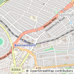 Map of Bournemouth, Dorset