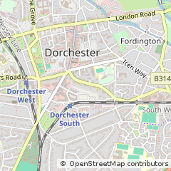 Map of Dorchester, Dorset