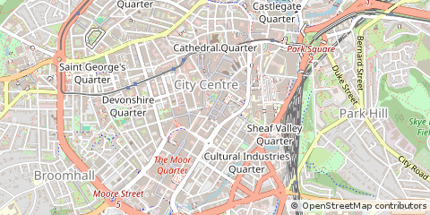 Map of Sheffield