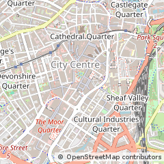 Map of Sheffield
