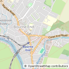 Map of Bourne END, Bucks