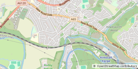 Map of Leeds, West Yorkshire