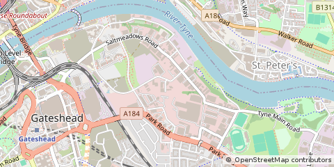 Map of Gateshead