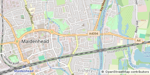 Map of Maidenhead, Berkshire
