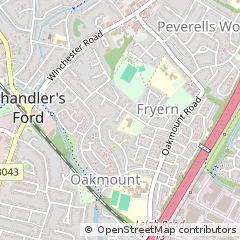 Map of Chandlers Ford, Hampshire