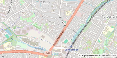 Map of Birmingham, West Midlands