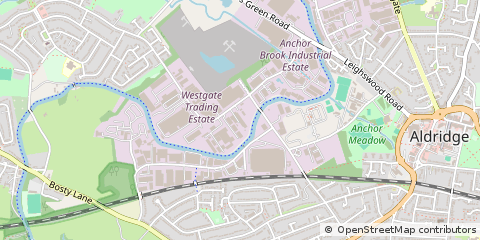 Map of Walsall, West Midlands