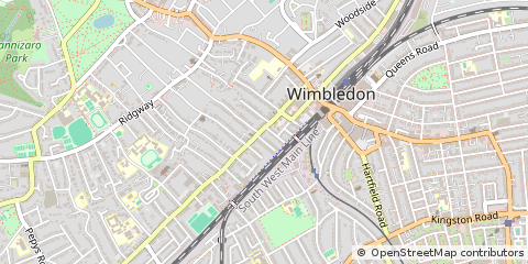 Map of Wimbledon, London
