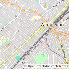Map of Wimbledon, London