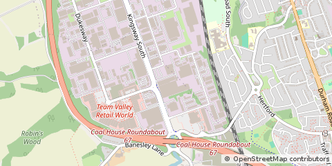 Map of Tyne & Wear