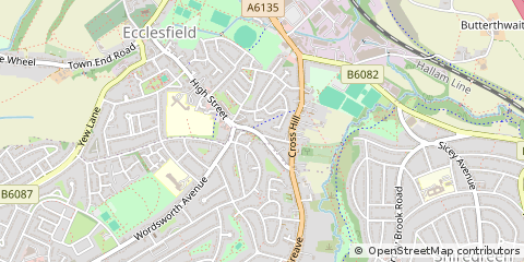 Map of Sheffield